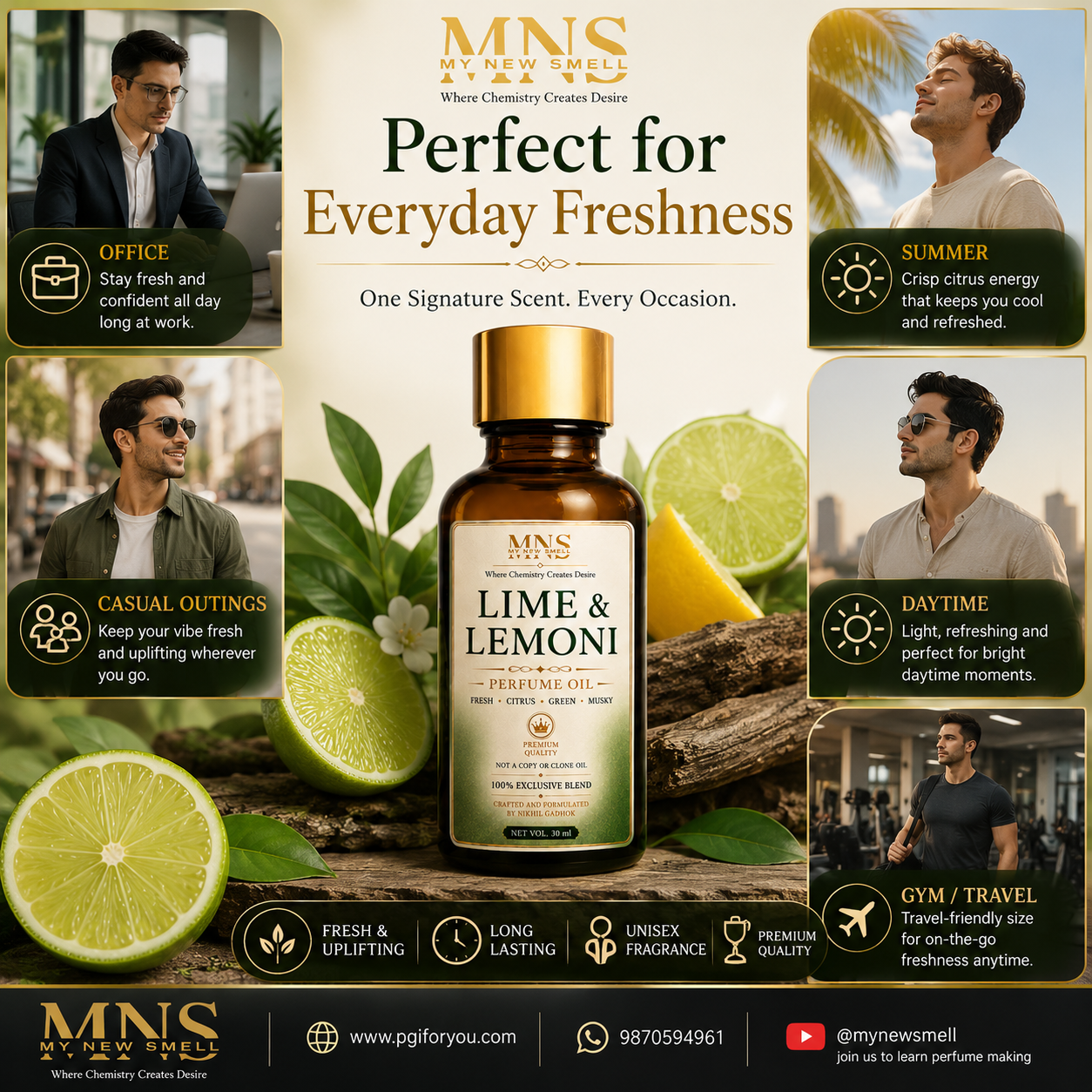 LIME & LEMONI UNISEX PERFUME OIL