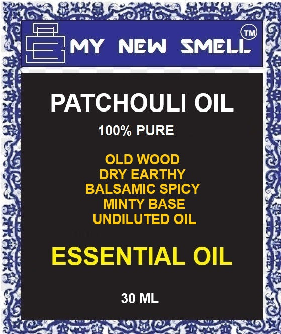 PATCHOULI OIL OLD WOOD DRY EARTHY BALSAMIC SPICY MINTY