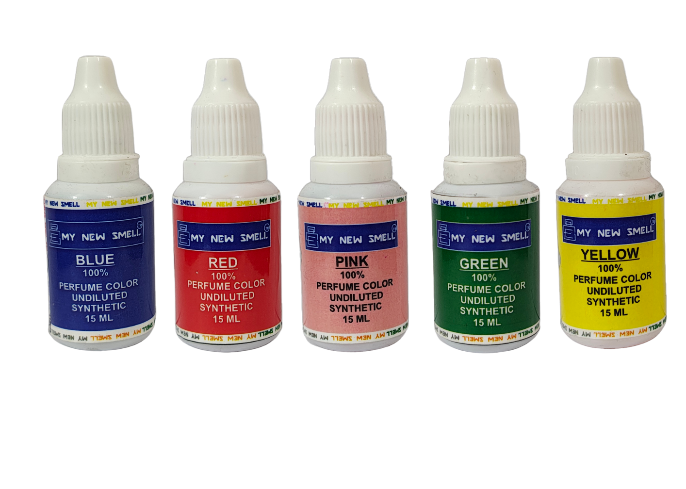 COLORS FOR PERFUME MAKING set of 5 | 15 ml each undiluted liquid colors