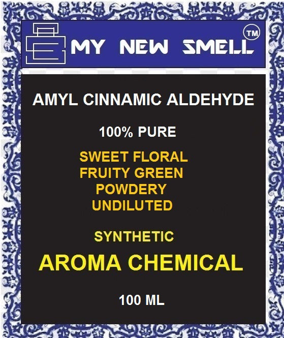 AMYL CINNAMIC ALDEHYDE SWEET FLORAL FRUITY GREEN POWDERY