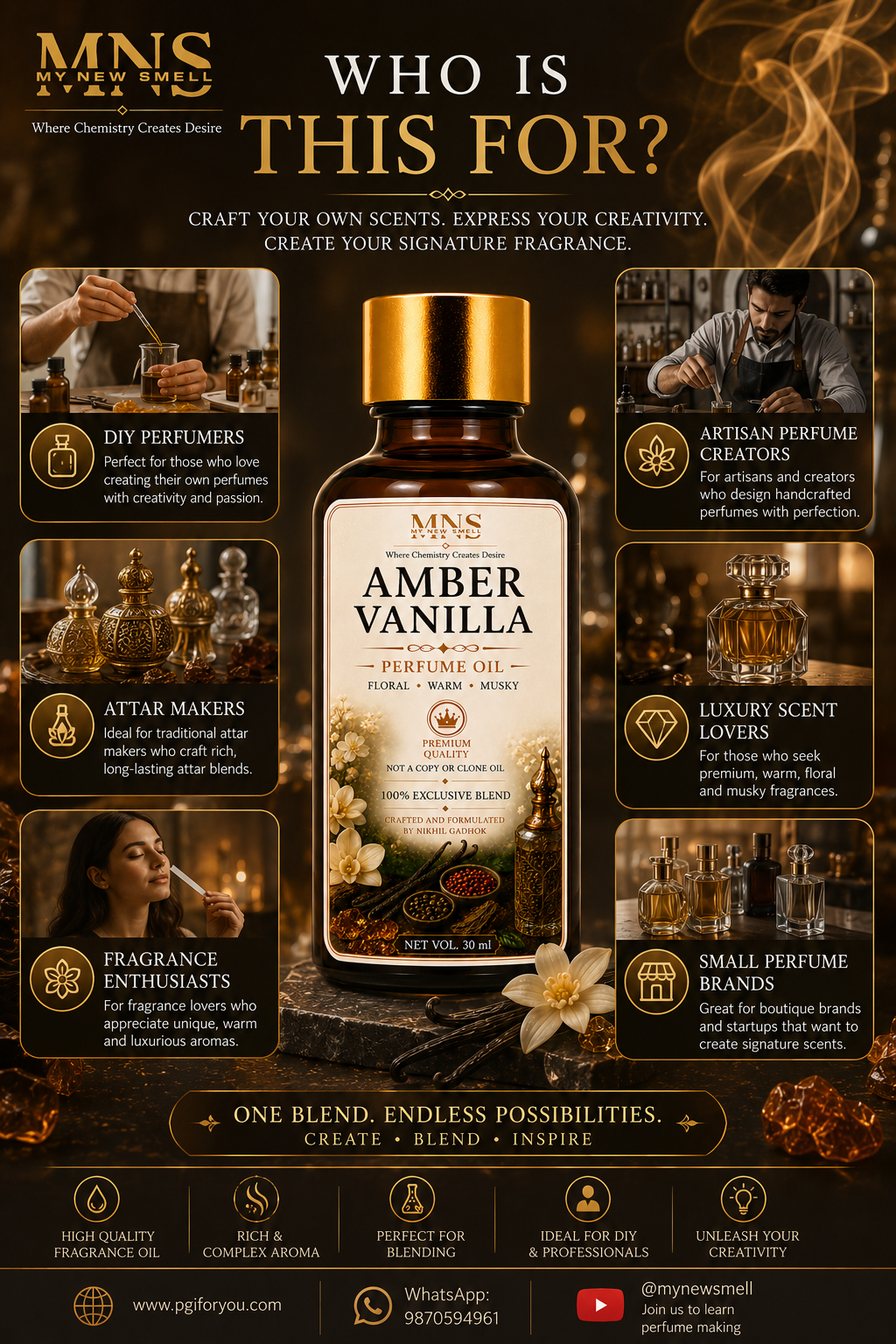 AMBER VANILLA UNISEX PERFUME