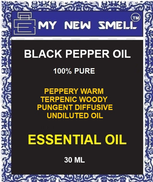 BLACK PEPPER OIL PEPPERY WARM TERPENIC WOODY PUNGENT