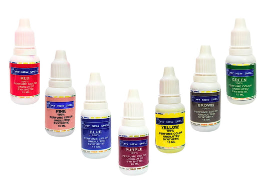 Set of 7, 15 ml each Undiluted Liquid Colors for Perfume Making | Non-Toxic Bright and Vibrant Colors