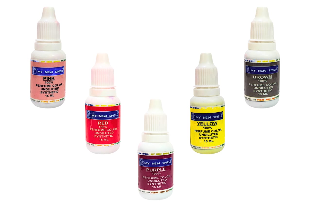 MNS Set of 5, 15 ml each Undiluted Liquid Colors for Perfume Making | Non-Toxic Bright and Vibrant Colors