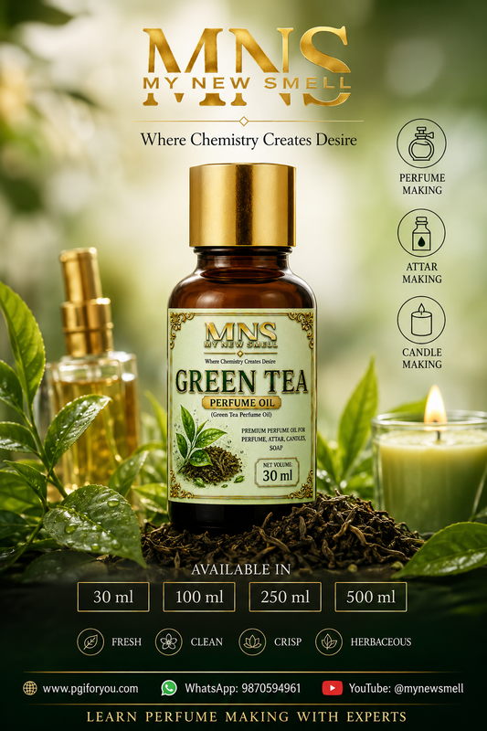 GREEN TEA FRAGRANCE OIL tea green fresh clean herbal balsamic sharp