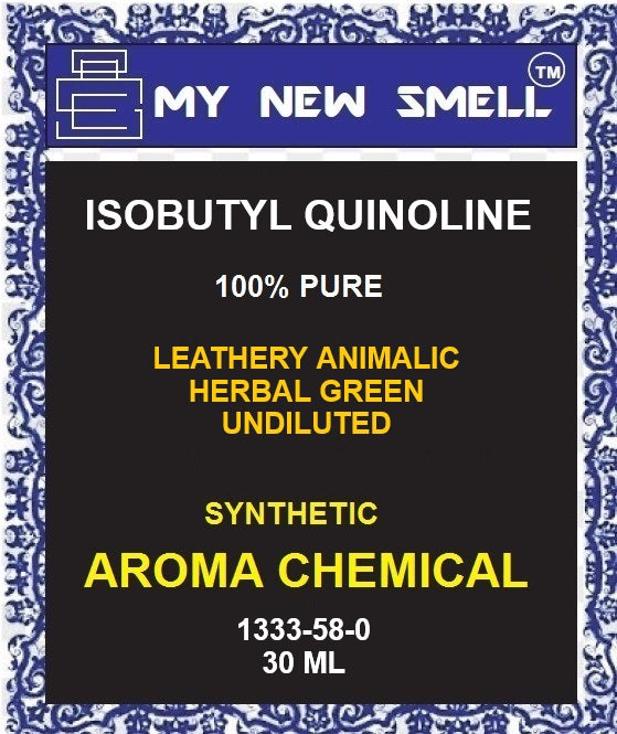 ISOBUTYL QUINOLINE LEATHERY ANIMAL HERBAL GREEN