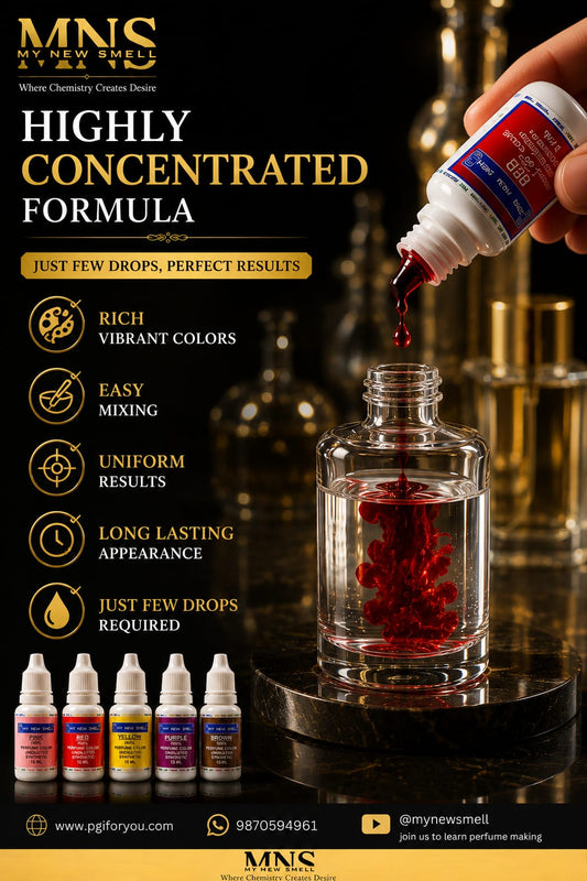 MNS Set of 5, 15 ml each Undiluted Liquid Colors for Perfume Making | Non-Toxic Bright and Vibrant Colors