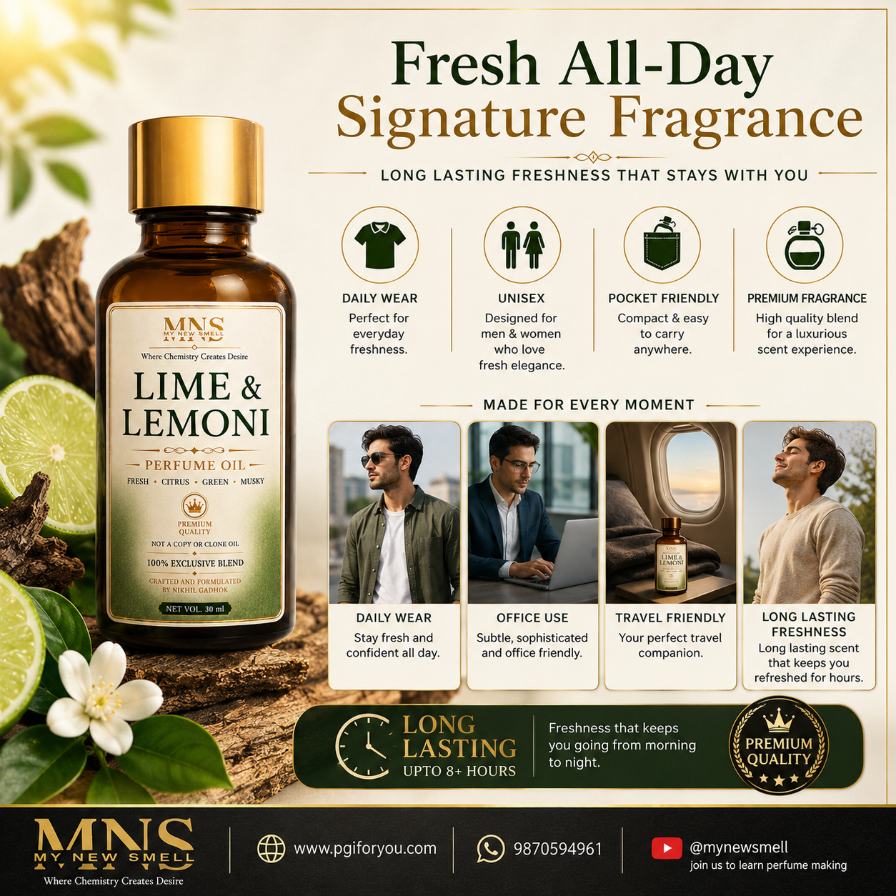 LIME & LEMONI UNISEX PERFUME OIL