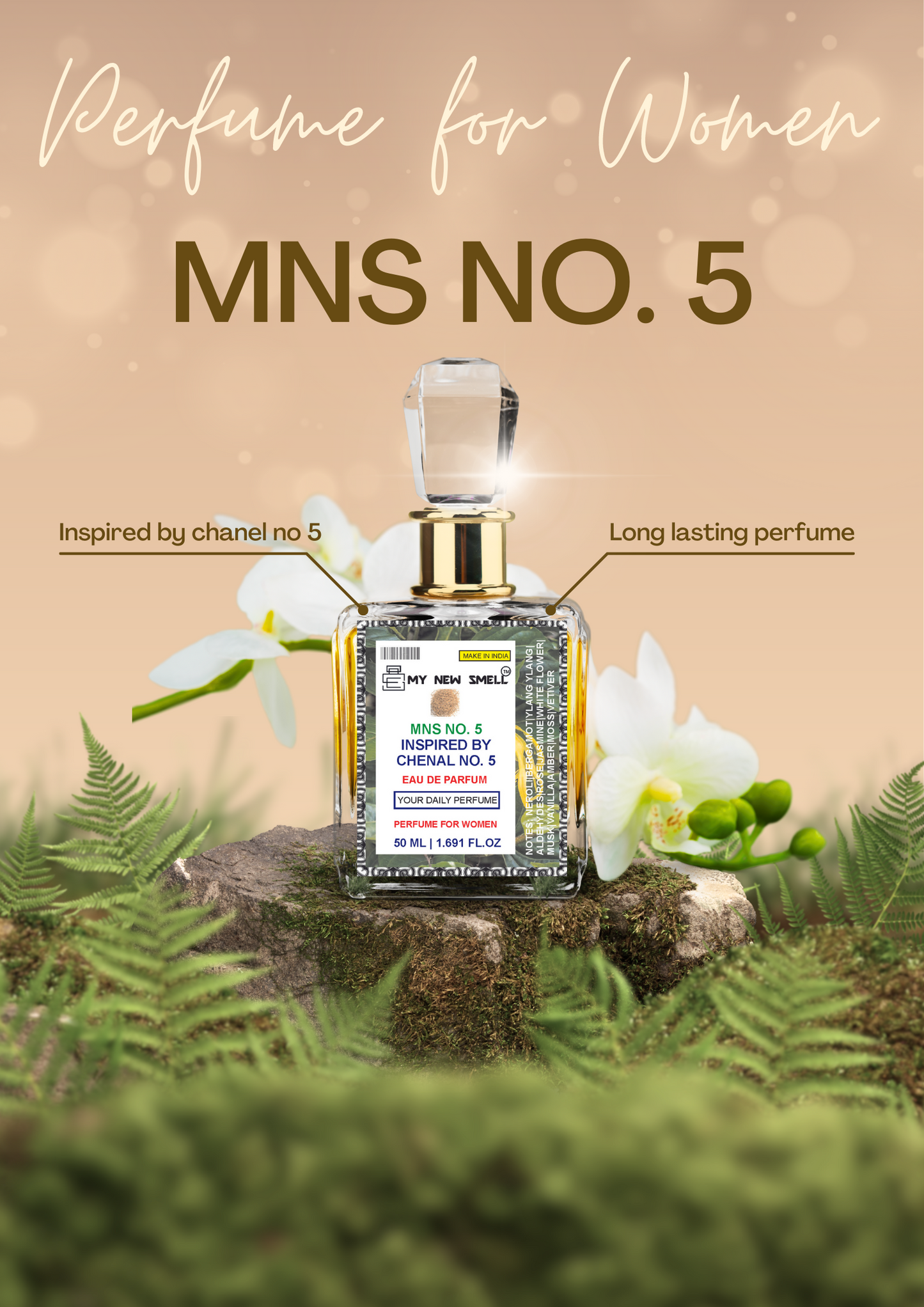 MNS NO. 5 Perfume for Women | Long Lasting | Inspired by Ch no 5