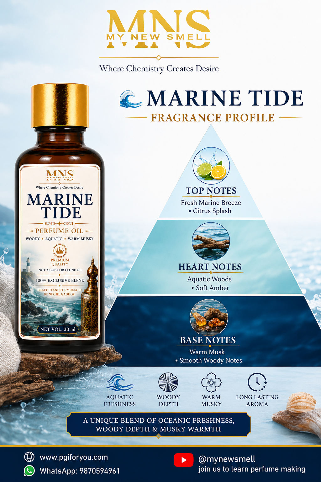 MARINE TIDE UNISEX PERFUME OIL