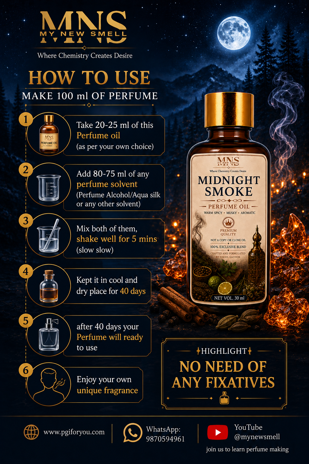 MIDNIGHT SMOKE PERFUME OIL FOR MEN
