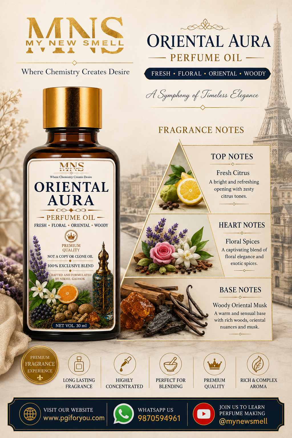 ORIENTAL AURA PERFUME OIL FOR MEN