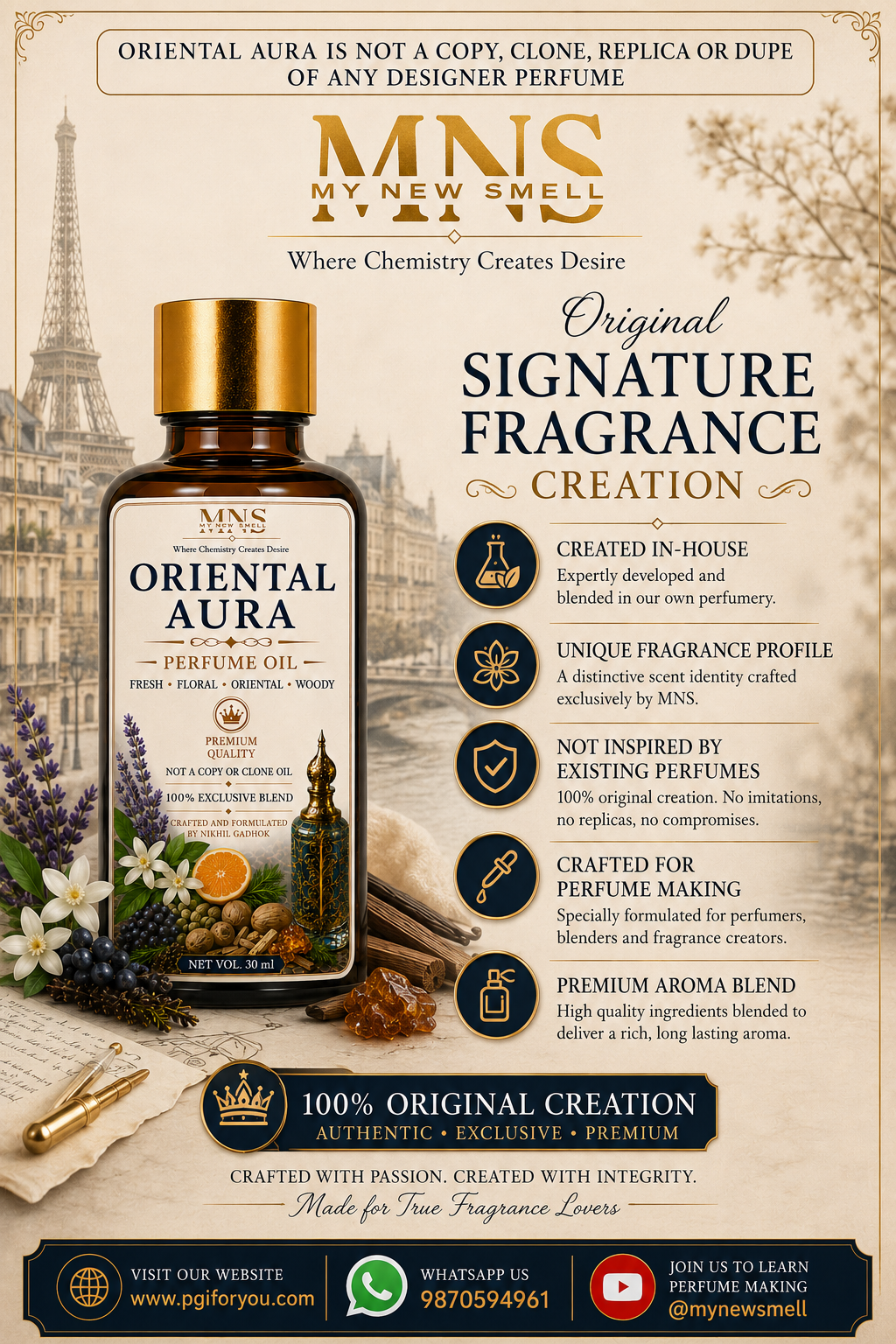 ORIENTAL AURA PERFUME OIL FOR MEN
