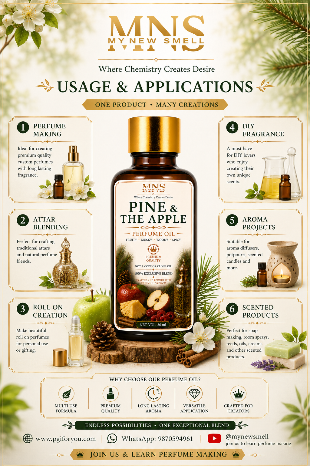 PINE & THE APPLE UNISEX PERFUME OIL