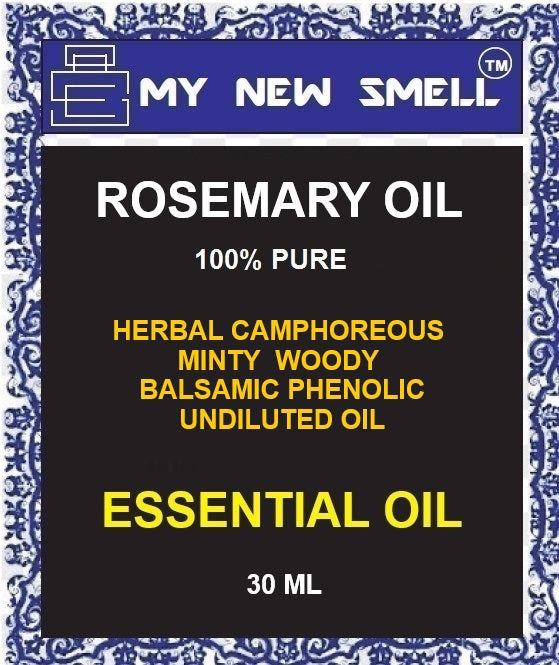 ROSEMARY OIL HERBAL CAMPHOREOUS MINTY WOODY BALSAMIC PHENOLIC