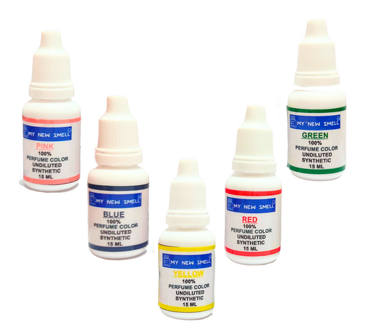 COLORS FOR PERFUME MAKING set of 5 | 15 ml each undiluted liquid colors
