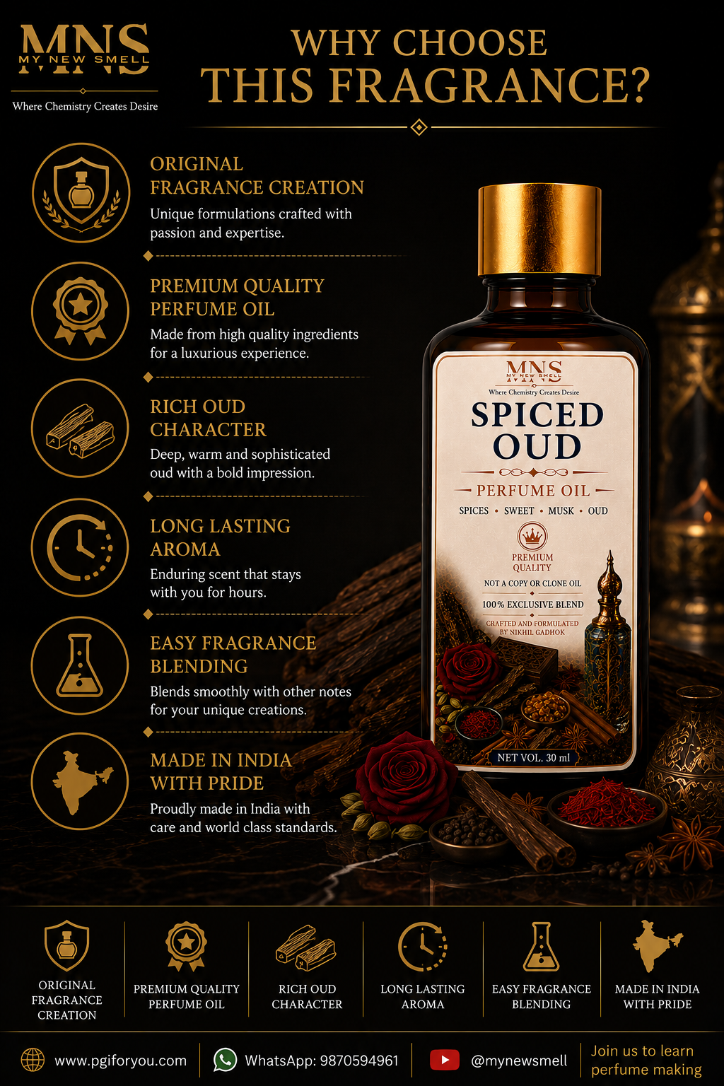 SPICED OUD PERFUME OIL FOR MEN