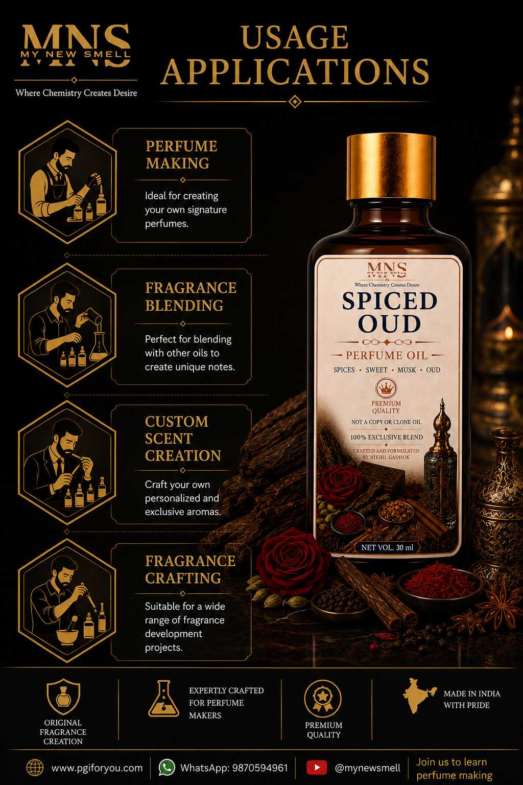 SPICED OUD PERFUME OIL FOR MEN