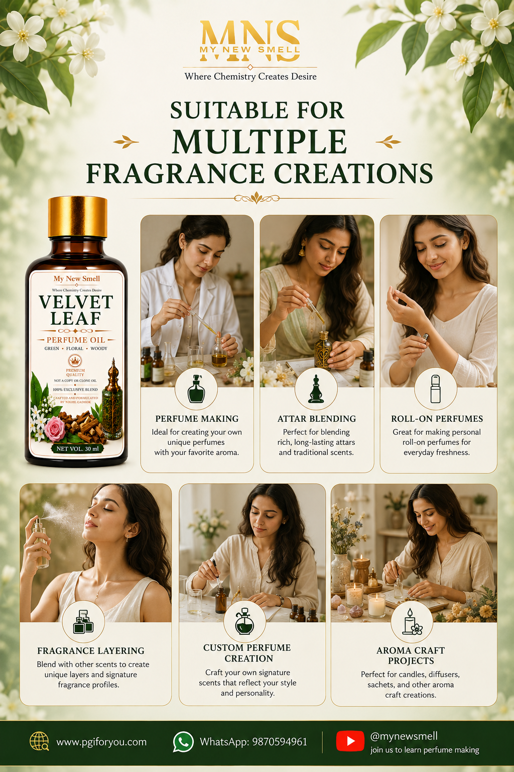 VELVET LEAF PERFUME OIL FOR WOMEN