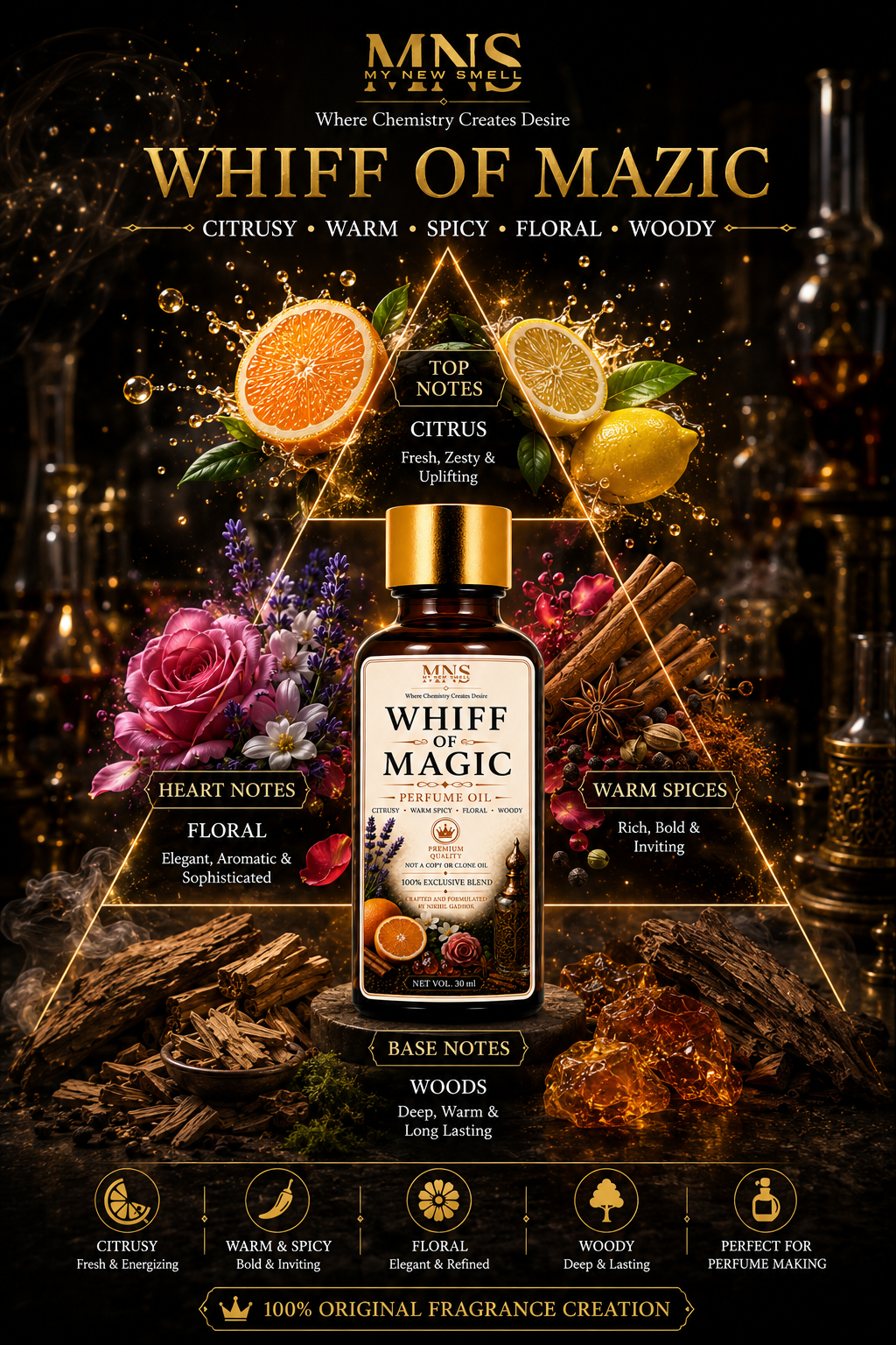 WHIFF OF MAZIC PERFUME OIL FOR MEN