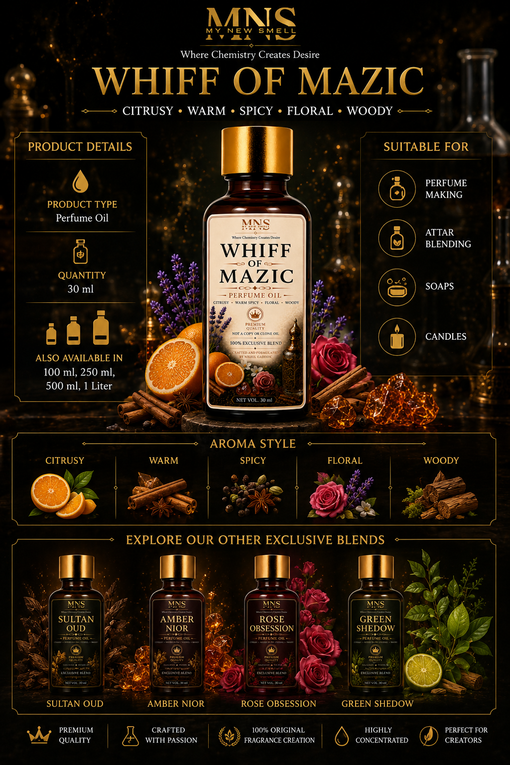WHIFF OF MAZIC PERFUME OIL FOR MEN